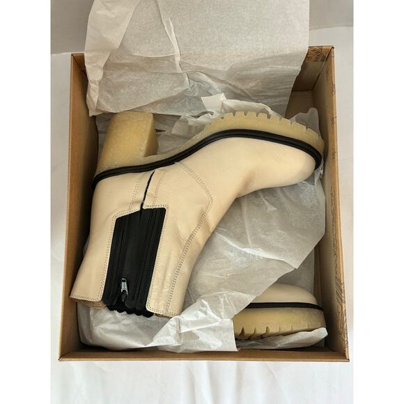 Free People James Chelsea Boots White Leather Size US 10. EU 41 - Picture 8 of 10